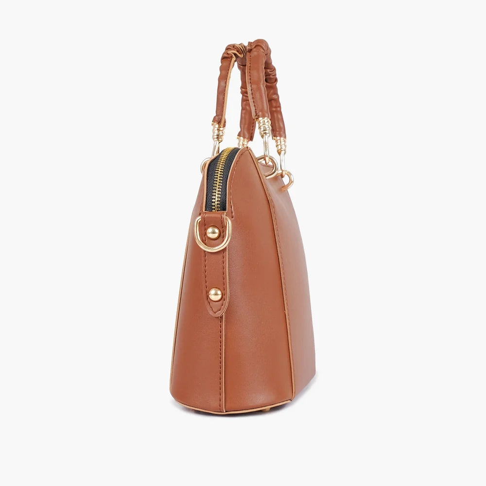 Brown small evening bag