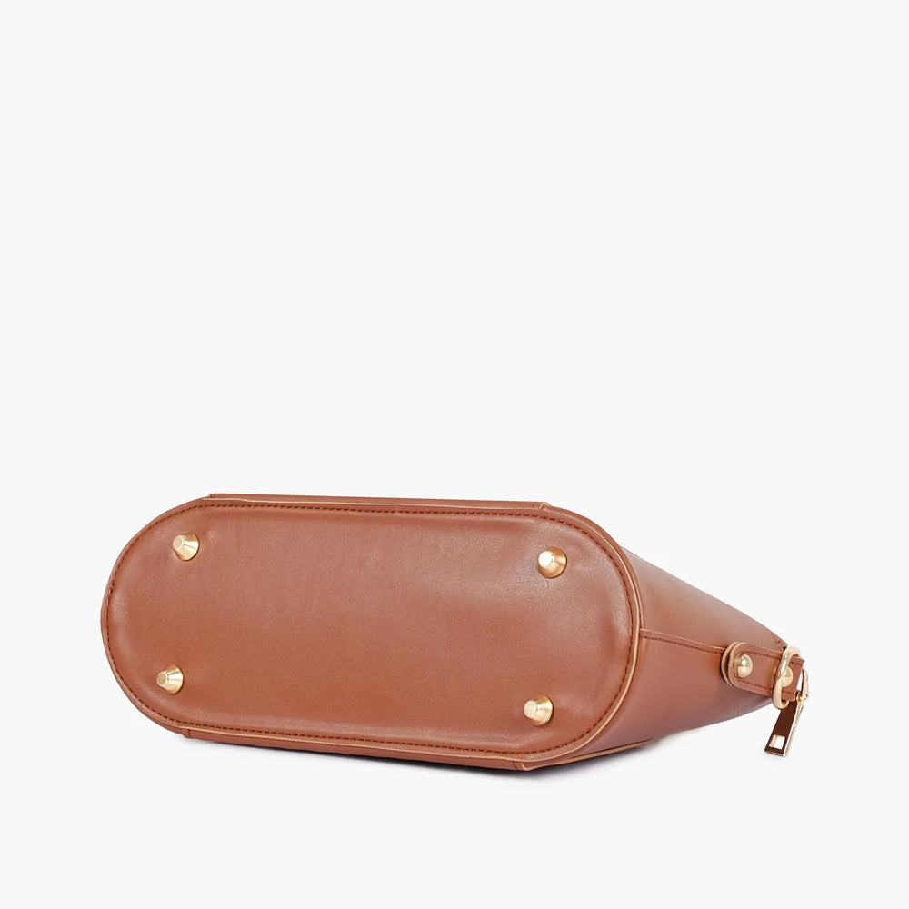 Brown small evening bag