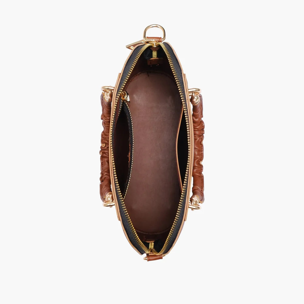 Brown small evening bag
