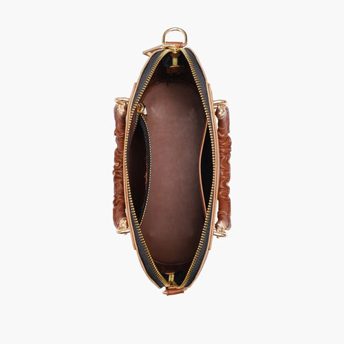 Brown small evening bag
